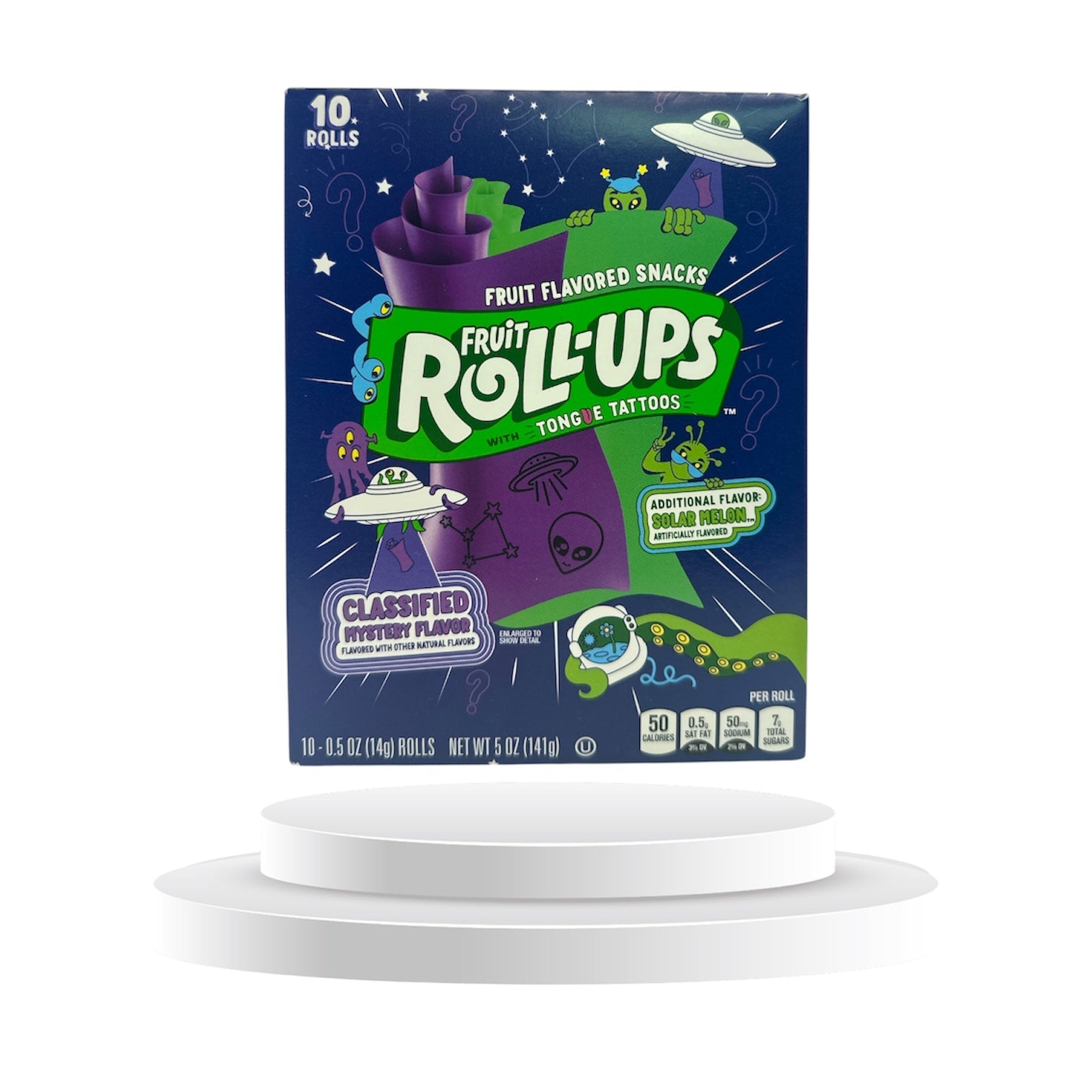 Fruit Roll-Ups Space Theme Classified Mystery Flavor mit Zungen-Tattoos MHD 21.10.2025