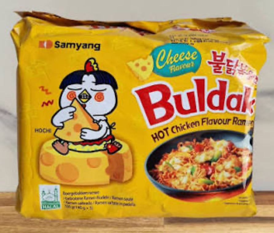 Samyang Buldak Cheese Hot Chicken Ramen 20 Stück MHD 17.12.2025 bis 20.12.2025