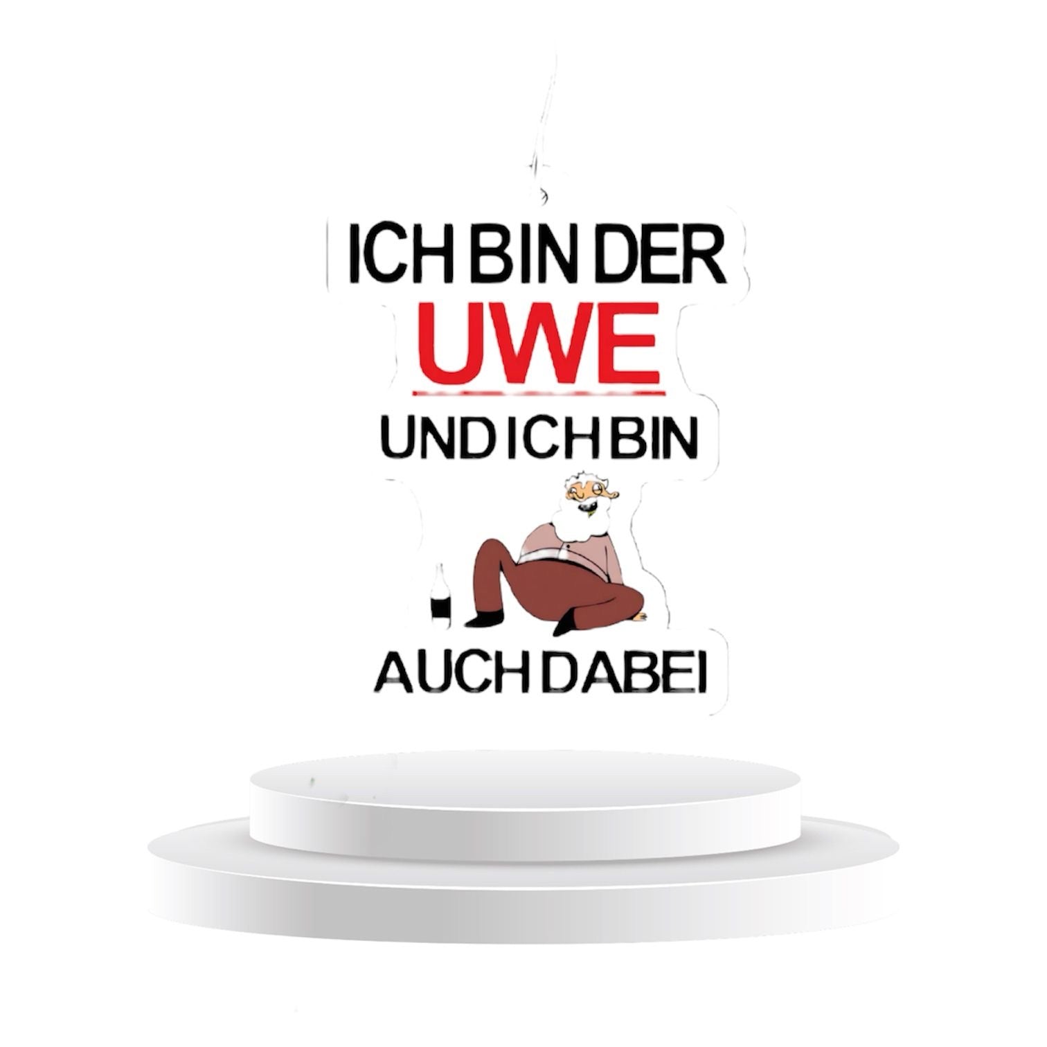 Duftbaum ICH BIN DER UWE UND ICH BIN AUCH DABEI - Memo's Candy World GmbH