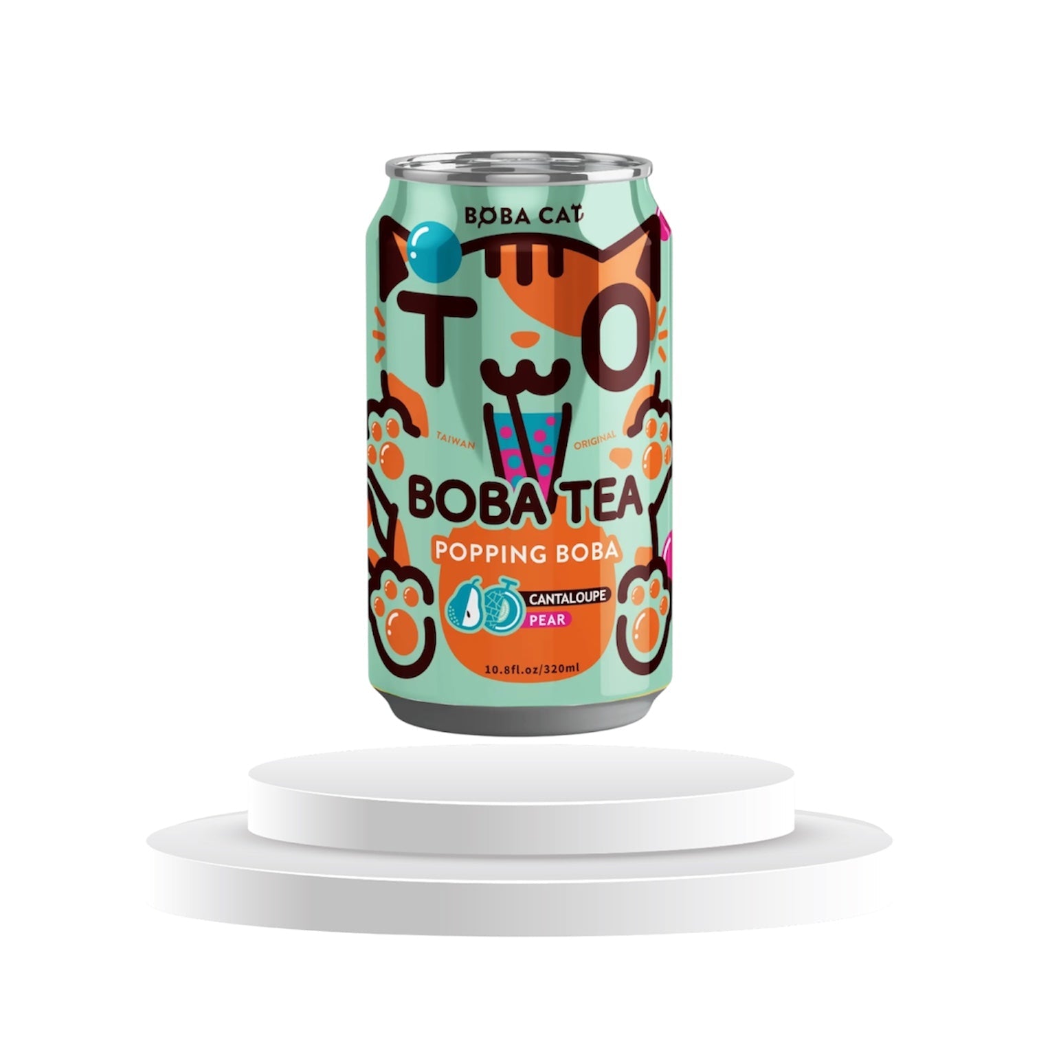 Boba Tea Cantaloupe & Peach Tapioca