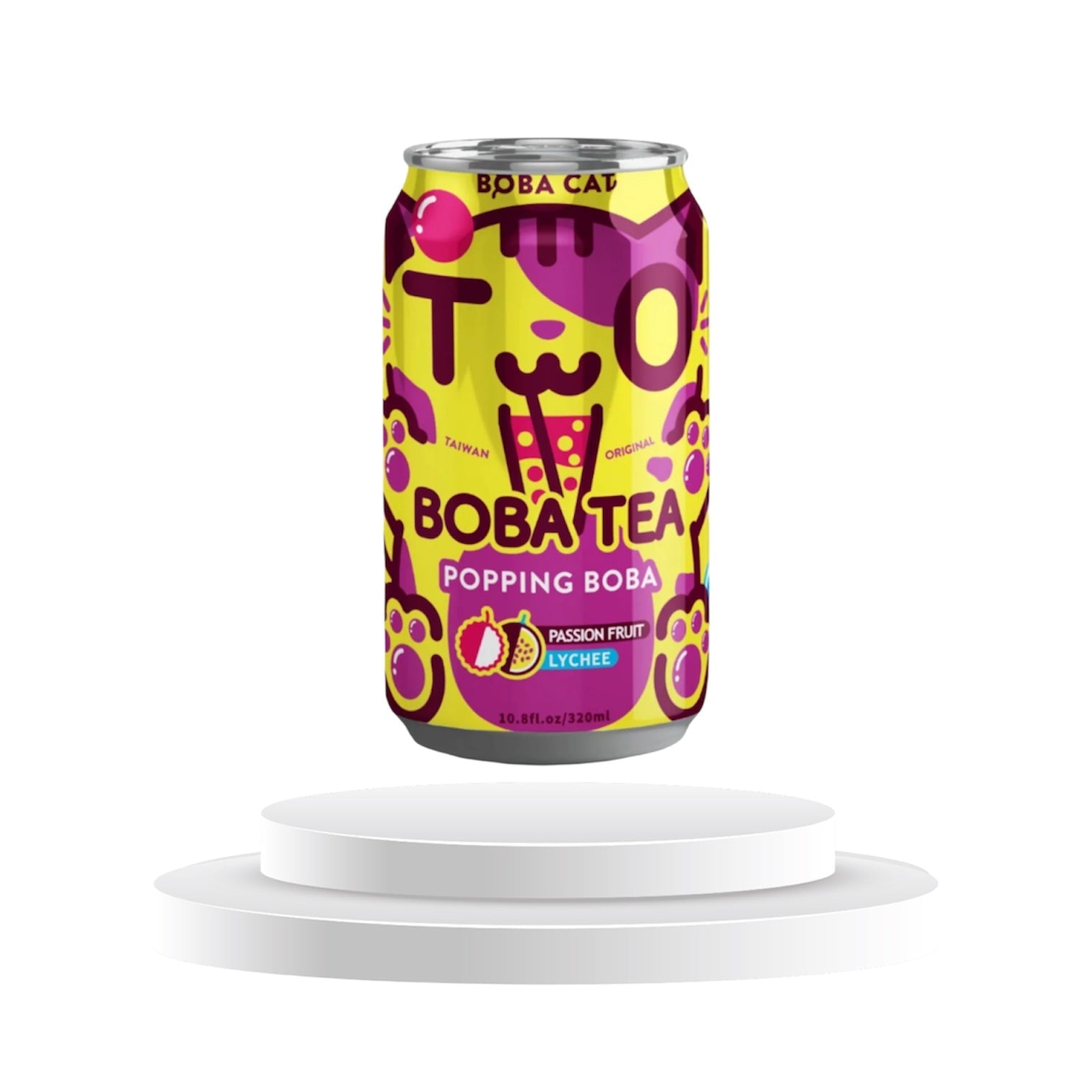 Boba Tea Passion Fruit & Lychee Tapioca