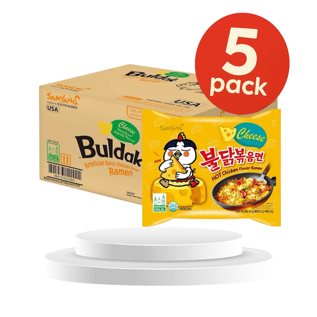 Samyang Buldak Cheese Hot Chicken Ramen 5 Stück MHD 17.12.2025 bis 20.12.2025